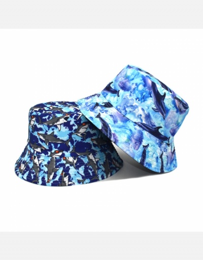 Replica Fish Printed Unisex Fisherman Sun Hat  #798629 $10.03 USD for Wholesale