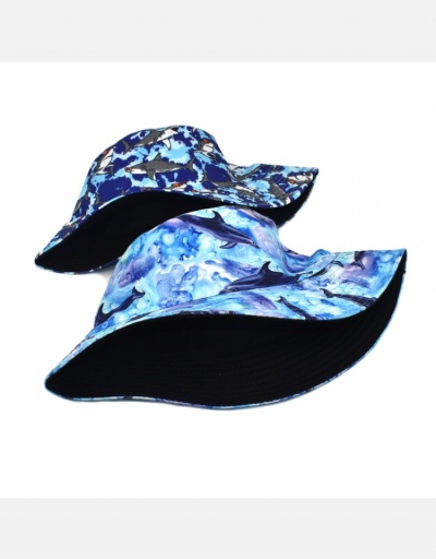 Replica Fish Printed Unisex Fisherman Sun Hat  #798629 $10.03 USD for Wholesale