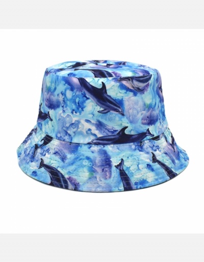 Replica Fish Printed Unisex Fisherman Sun Hat  #798629 $10.03 USD for Wholesale