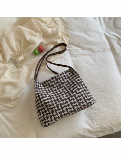  Houndstooth Fashion One Shoulder Design Tote Bag #798630 $9.07 USD, Wholesale Fashion Tote Bag