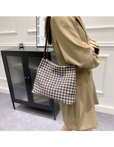 Replica  Houndstooth Fashion One Shoulder Design Tote Bag #798630 $9.07 USD for Wholesale