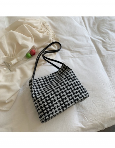 Replica  Houndstooth Fashion One Shoulder Design Tote Bag #798630 $9.07 USD for Wholesale