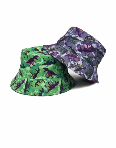 Summer Casual Dinosaur Printed Bucket Hats #798636 $10.23 USD, Wholesale Fashion Hats