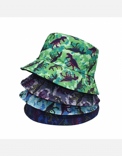 Replica Summer Casual Dinosaur Printed Bucket Hats #798636 $10.23 USD for Wholesale