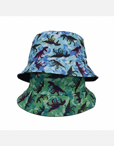 Replica Summer Casual Dinosaur Printed Bucket Hats #798636 $10.23 USD for Wholesale