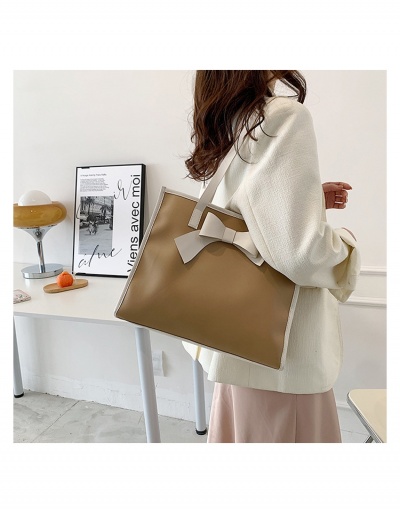 Replica New Contrast Color Bow One Shoulder Tote Bags #798637 $10.83 USD for Wholesale