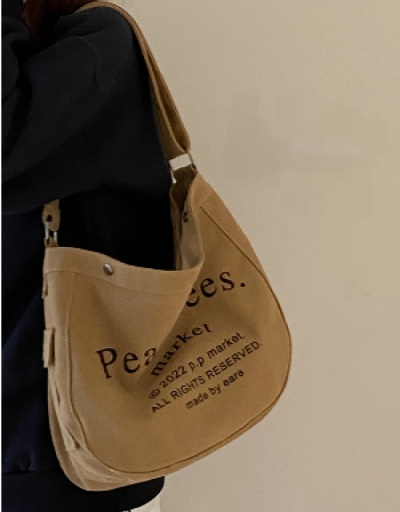 Replica Casual Travel Letter Print Canvas Shoulder Tote Bags #798649 $16.90 USD for Wholesale