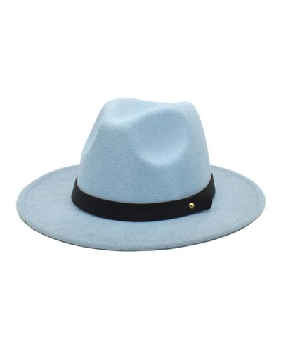 Trendy Unisex Woolen Big Brim Fedora Hat #798651 $11.54 USD, Wholesale Fashion Hats