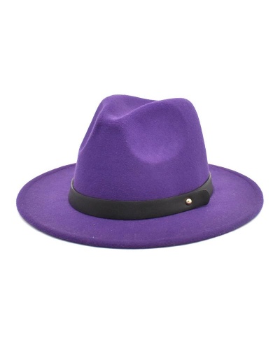 Replica Trendy Unisex Woolen Big Brim Fedora Hat #798651 $11.54 USD for Wholesale