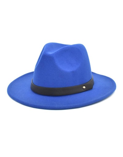 Replica Trendy Unisex Woolen Big Brim Fedora Hat #798651 $11.54 USD for Wholesale