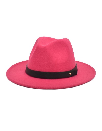 Replica Trendy Unisex Woolen Big Brim Fedora Hat #798651 $11.54 USD for Wholesale