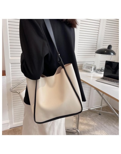 Replica Contrast Color Versatile Large Shoulder Tote Bag For Ladies #798652 $9.69 USD for Wholesale