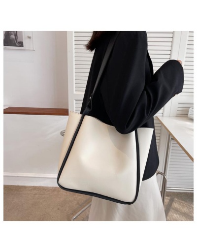 Replica Contrast Color Versatile Large Shoulder Tote Bag For Ladies #798652 $9.69 USD for Wholesale