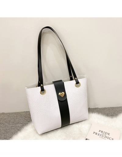 Replica Alligator Print Contrast Color Elegant Tote Bags #798658 $8.43 USD for Wholesale