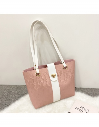 Replica Alligator Print Contrast Color Elegant Tote Bags #798658 $8.43 USD for Wholesale