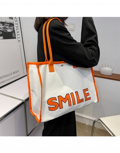 Contrast Color Letter Shoulder Tote Bags #798666 $9.69 USD, Wholesale Fashion Tote Bag