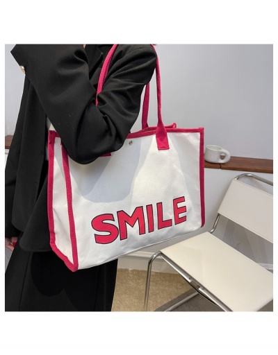 Replica Contrast Color Letter Shoulder Tote Bags #798666 $9.69 USD for Wholesale