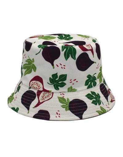 Replica Street Fruit Print Reversible Cool Bucket Hats #798667 $10.61 USD for Wholesale