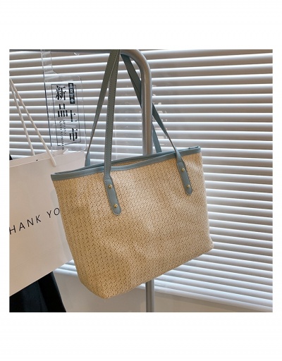 Replica New Woven Patchwork Casual Large Tote Bags #798681 $10.69 USD for Wholesale