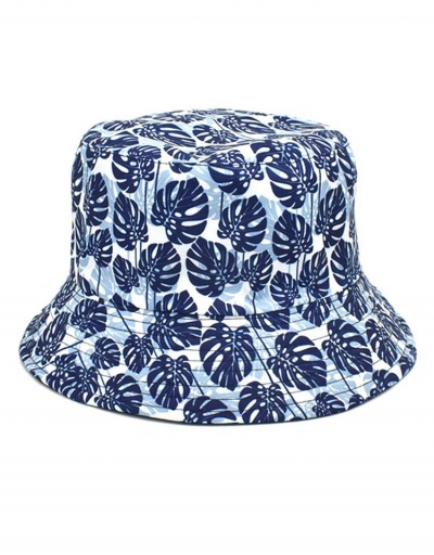 Replica Reversible Leaves Print Designer Bucket Hat Couple #798687 $8.97 USD for Wholesale