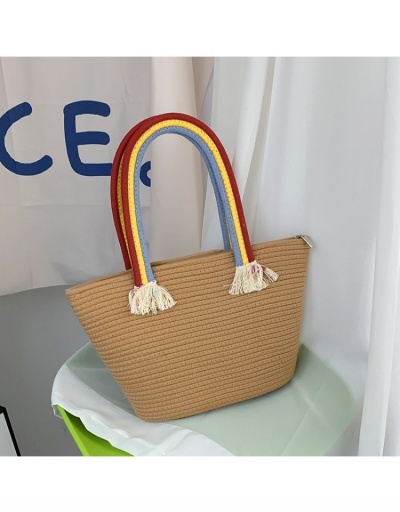 Fashion Cotton Rainbow Tassels Tote Bag #798688 $20.03 USD, Wholesale Fashion Tote Bag