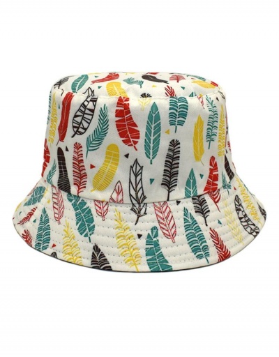 Replica  British Style Animal Leaves Print Reversible Bucket Hat #798690 $8.97 USD for Wholesale