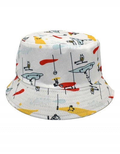 New Cartoon Print Reversible Designer Bucket Hat #798691 $9.66 USD, Wholesale Fashion Hats