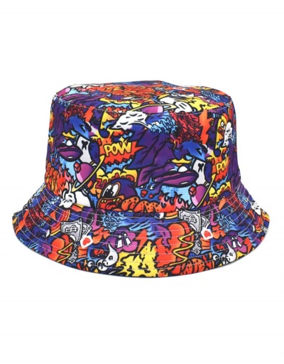 Replica New Cartoon Print Reversible Designer Bucket Hat #798691 $9.66 USD for Wholesale