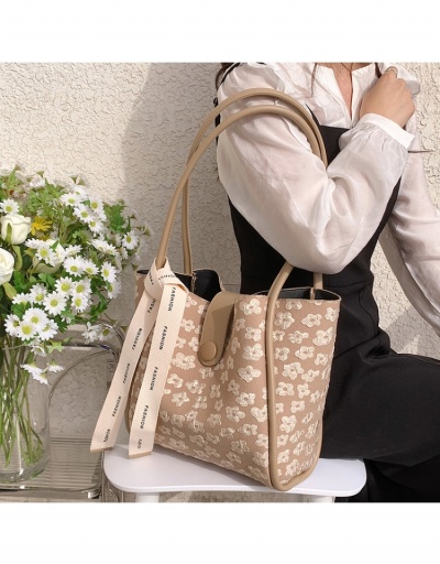   Fashion Flower Letter Patch Shoulder Tote Bag #798696 $21.63 USD, Wholesale Fashion Tote Bag