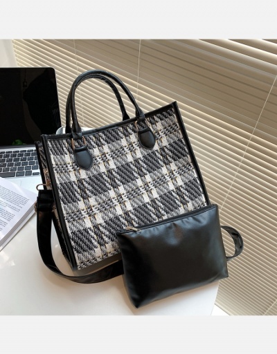 Replica  2022 Fashion Plaid Tote Bag #798705 $16.98 USD for Wholesale