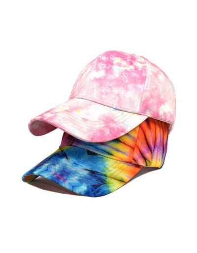 Colorful Tie Dye Printed Outdoor Baseball Cap #798706 $9.67 USD, Wholesale Fashion Hats