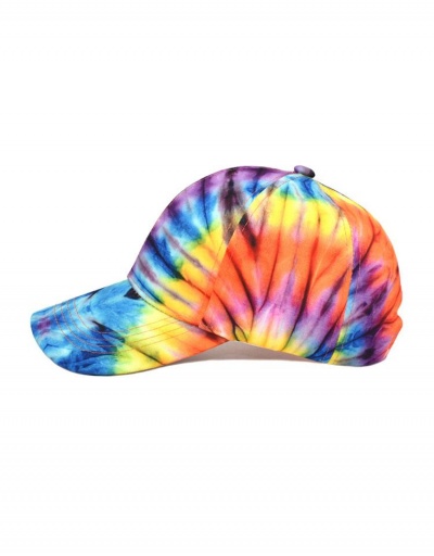 Replica Colorful Tie Dye Printed Outdoor Baseball Cap #798706 $9.67 USD for Wholesale