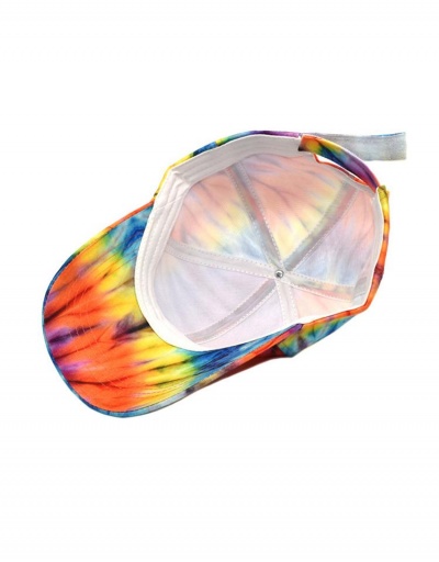 Replica Colorful Tie Dye Printed Outdoor Baseball Cap #798706 $9.67 USD for Wholesale