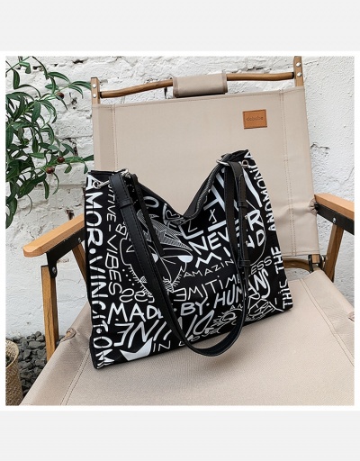 Replica   Fashion Letter Printing  Shoulder Tote Bag #798712 $20.83 USD for Wholesale