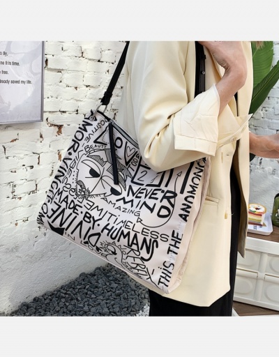 Replica   Fashion Letter Printing  Shoulder Tote Bag #798712 $20.83 USD for Wholesale