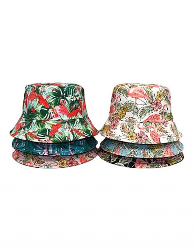 Fashionable Flamingo Print Beach Travel Bucket Cap #798713 $10.03 USD, Wholesale Fashion Hats