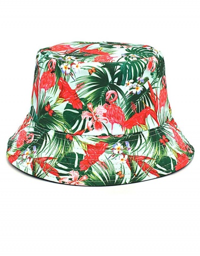 Replica Fashionable Flamingo Print Beach Travel Bucket Cap #798713 $10.03 USD for Wholesale