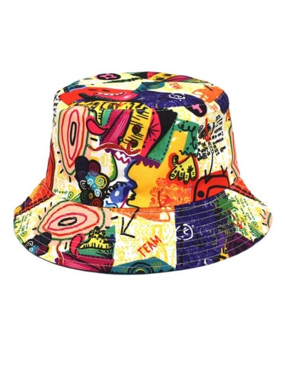 Replica Cotton Graphic Print Hip Hop Unisex Fisherman Hat  #798715 $10.83 USD for Wholesale