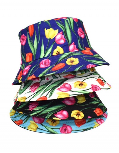 Casual Flower Printed Unisex Sun-Protection  Fisherman Hat  #798724 $10.03 USD, Wholesale Fashion Hats