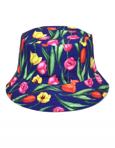 Replica Casual Flower Printed Unisex Sun-Protection  Fisherman Hat  #798724 $10.03 USD for Wholesale