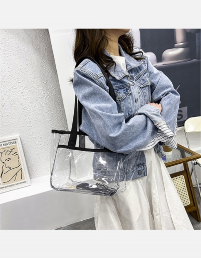 Replica Summer Fashion PVP Clear Tote Bags #798728 $11.38 USD for Wholesale