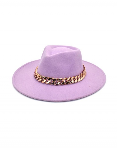 Replica British Style Chain Patch Jazz Fedora Hat #798729 $13.00 USD for Wholesale