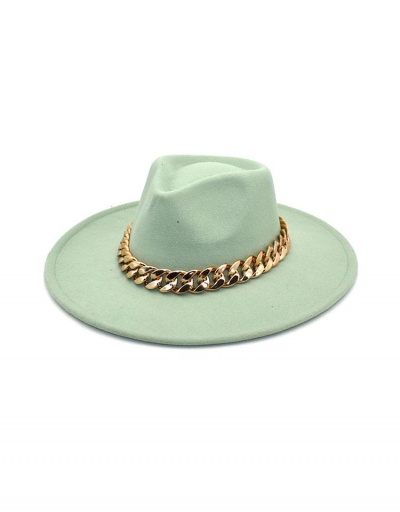 Replica British Style Chain Patch Jazz Fedora Hat #798729 $13.00 USD for Wholesale