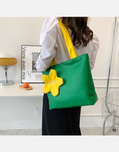 Replica Casual Contrast Color Flower Tote Bags For Women #798732 $10.33 USD for Wholesale