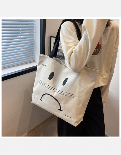 Replica Casual Preppy Style Printed Canvas Tote Bags #798734 $18.12 USD for Wholesale