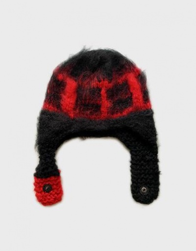 Replica Youthful Versatile Contrast Color Knitted Cap #798736 $13.00 USD for Wholesale