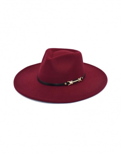 British Style Gentle Solid Sun-Prof Woolen Fedora Cap #798738 $11.99 USD, Wholesale Fashion Hats