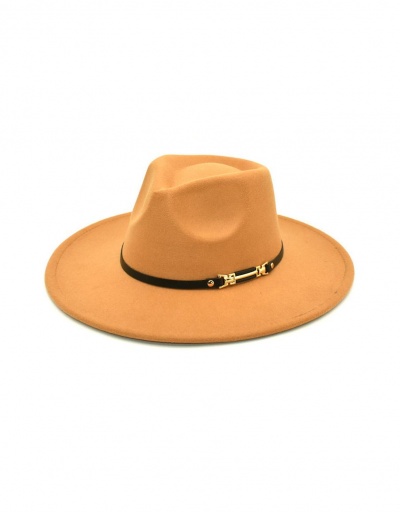 Replica British Style Gentle Solid Sun-Prof Woolen Fedora Cap #798738 $11.99 USD for Wholesale