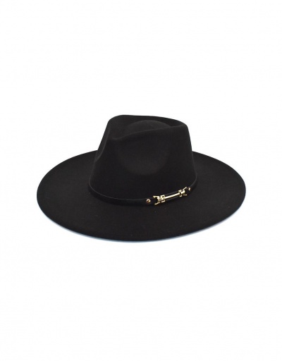 Replica British Style Gentle Solid Sun-Prof Woolen Fedora Cap #798738 $11.99 USD for Wholesale