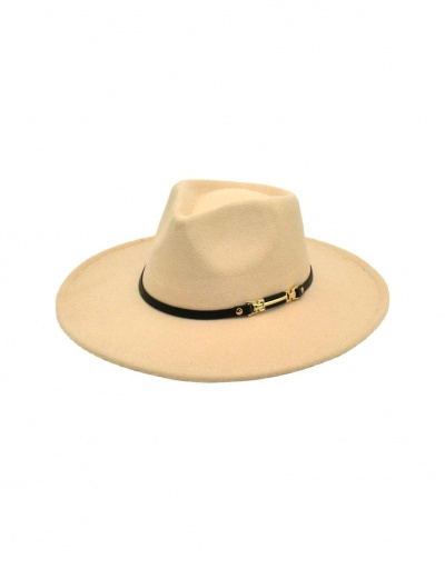 Easy Matching Outdoors Solid Unisex Fedora Hat #798740 $12.43 USD, Wholesale Fashion Hats